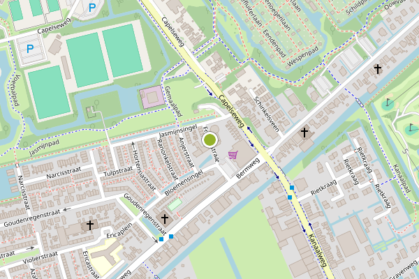 Ambulance-melding op Freesiastraat, Capelle aan den IJssel op 29 mei, kaart-overzicht