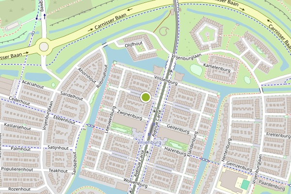 Ambulance-melding op Muizenburg, Barendrecht op 30 mei, kaart-overzicht