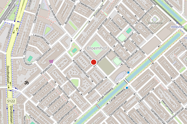 Brandweer-melding op Violierstraat, Rotterdam op 30 mei, kaart-overzicht