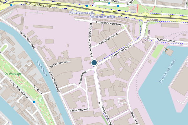 Politie-melding op Nieuw-Mathenesserstraat, Schiedam op 30 mei, kaart-overzicht