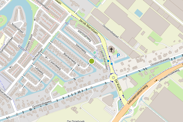 Ambulance-melding op Blankenweg, Bergschenhoek op 30 mei, kaart-overzicht