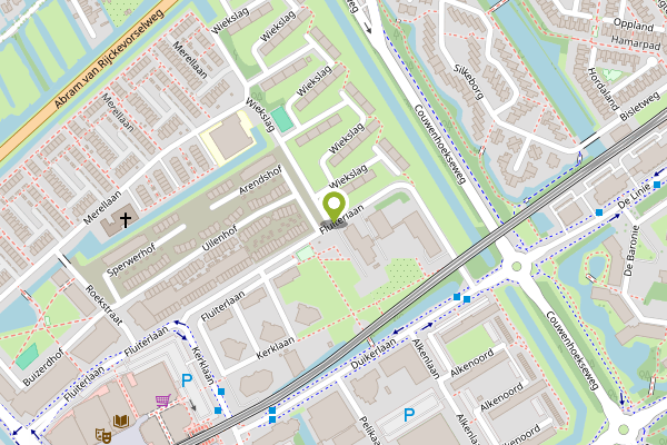Ambulance-melding op Fluiterlaan, Capelle aan den IJssel op 28 april, kaart-overzicht