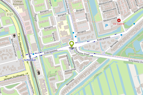Ambulance-melding op Kralingseweg, Capelle aan den IJssel op 28 april, kaart-overzicht