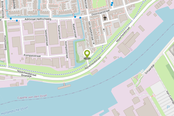 Ambulance-melding op Nijverheidstraat, Capelle aan den IJssel op 28 april, kaart-overzicht