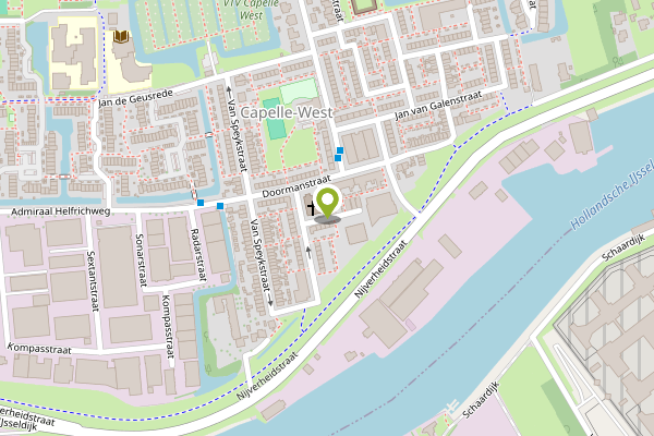 Ambulance-melding op Evertsenstraat, Capelle aan den IJssel op 28 april, kaart-overzicht
