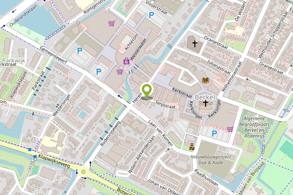 Ambulance-melding op Terpstraat, Berkel en Rodenrijs op 28 april, kaart-overzicht