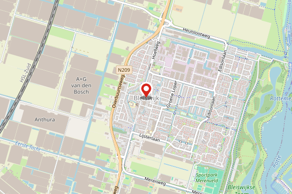 Brandweer-melding op Zalando Klappolder, Bleiswijk op 28 april, kaart-overzicht