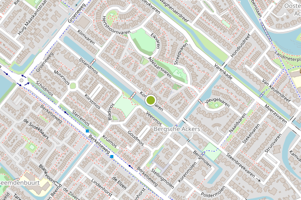 Ambulance-melding op Koningsvaren, Bergschenhoek op 31 mei, kaart-overzicht