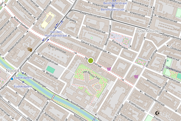 Ambulance-melding op Zwart Janstraat, Rotterdam op 31 mei, kaart-overzicht