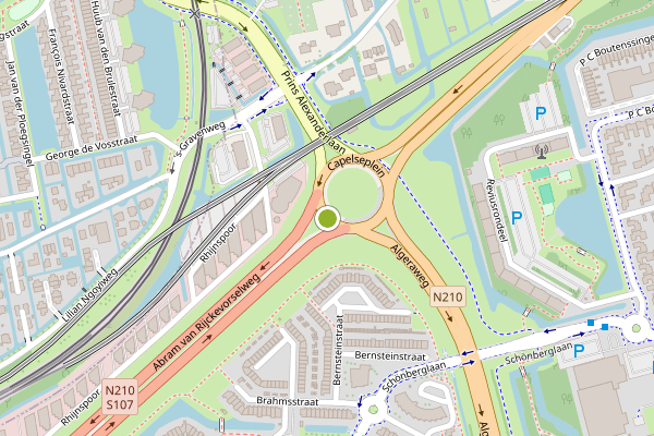 Ambulance-melding op Capelseplein, Capelle aan den IJssel op 31 mei, kaart-overzicht