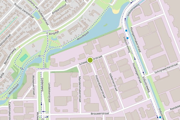 Ambulance-melding op Scheepmakerstraat, Ridderkerk op 31 mei, kaart-overzicht
