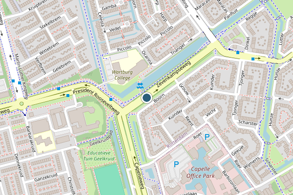 Politie-melding op Zevenkampseweg, Rotterdam op 31 mei, kaart-overzicht