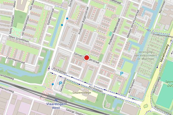 Brandweer-melding op Samuel Esmeijerstraat, Vlaardingen op 31 mei, kaart-overzicht