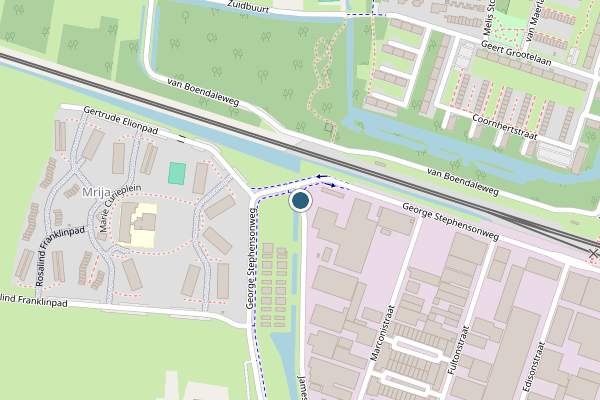 Politie-melding op James Wattweg, Vlaardingen op 1 juni, kaart-overzicht