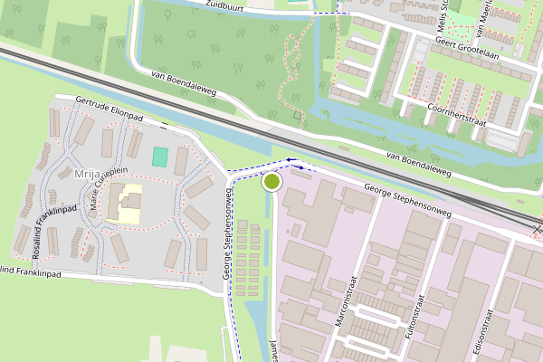 Ambulance-melding op James Wattweg, Vlaardingen op 1 juni, kaart-overzicht