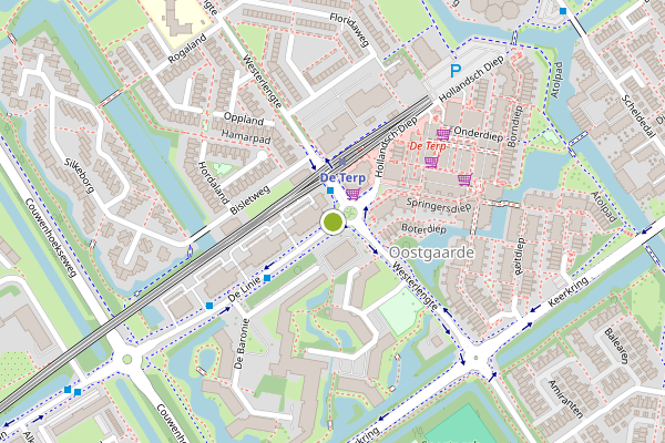 Ambulance-melding op De Linie, Capelle aan den IJssel op 1 juni, kaart-overzicht