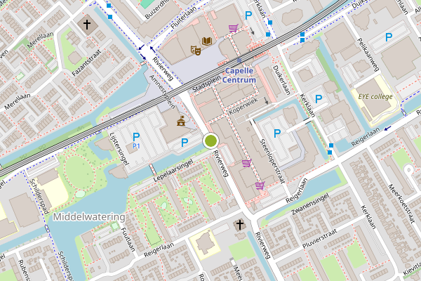 Ambulance-melding op Rivierweg, Capelle aan den IJssel op 1 juni, kaart-overzicht