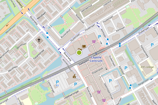 Ambulance-melding op Stadsplein, Capelle aan den IJssel op 1 juni, kaart-overzicht