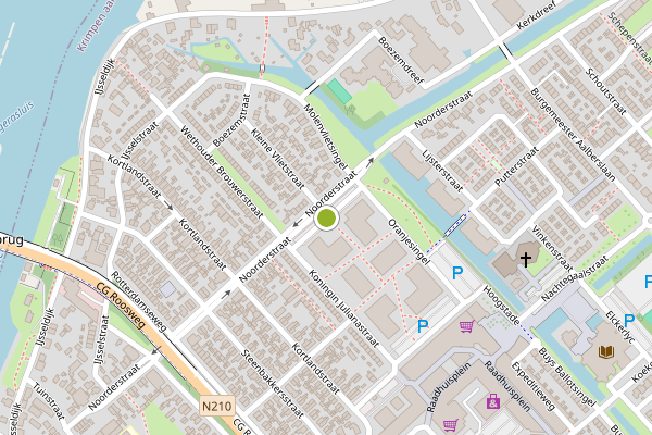 Ambulance-melding op Prinses Beatrixstraat, Krimpen aan den IJssel op 31 mei, kaart-overzicht