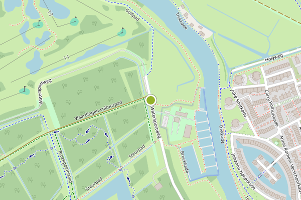 Ambulance-melding op Watersportweg, Vlaardingen op 1 juni, kaart-overzicht