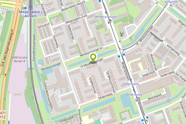 Ambulance-melding op Meidoornsingel, Rotterdam op 28 april, kaart-overzicht