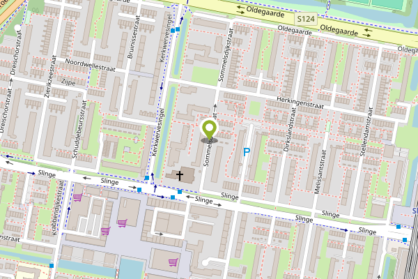Ambulance-melding op Sommelsdijkstraat, Rotterdam op 28 april, kaart-overzicht