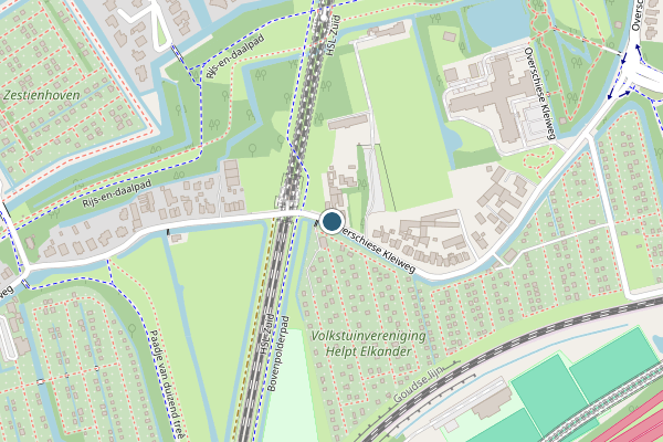 Politie-melding op Overschiese Kleiweg, Rotterdam op 1 juni, kaart-overzicht