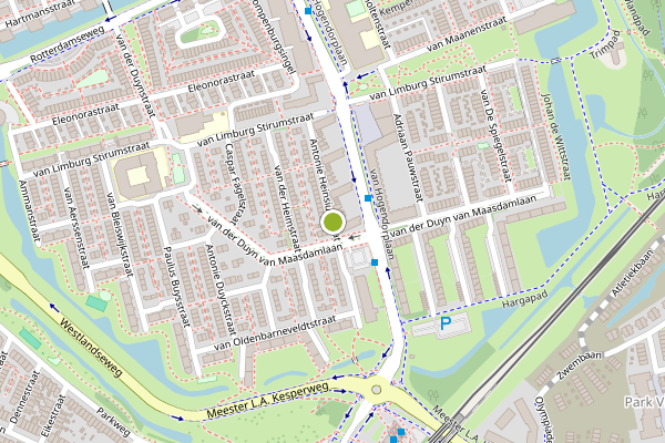 Ambulance-melding op Antonie Heinsiusstraat, Vlaardingen op 1 juni, kaart-overzicht
