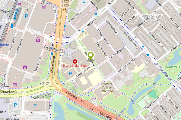 Ambulance-melding op Montessoriweg, Rotterdam op 29 april, kaart-overzicht