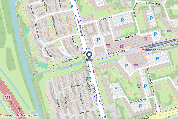 Politie-melding op John Mottweg, Rotterdam op 29 april, kaart-overzicht