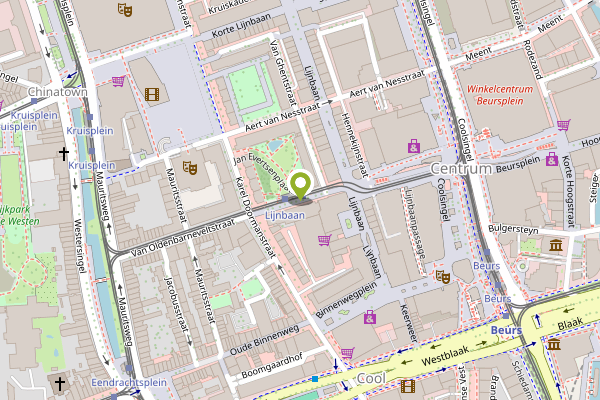 Ambulance-melding op Van Oldenbarneveltplaats, Rotterdam op 29 april, kaart-overzicht