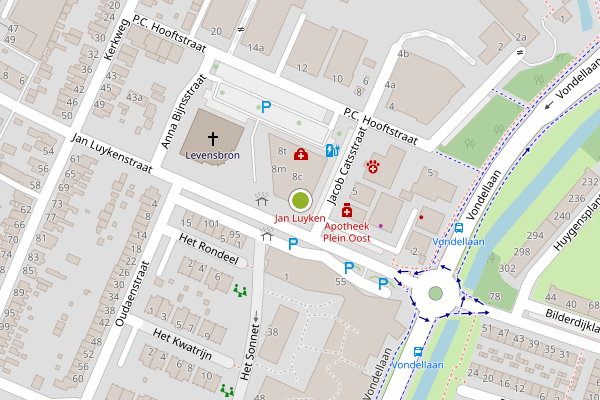 Ambulance-melding op Jan Luykenstraat, Ridderkerk op 2 juni, kaart-overzicht