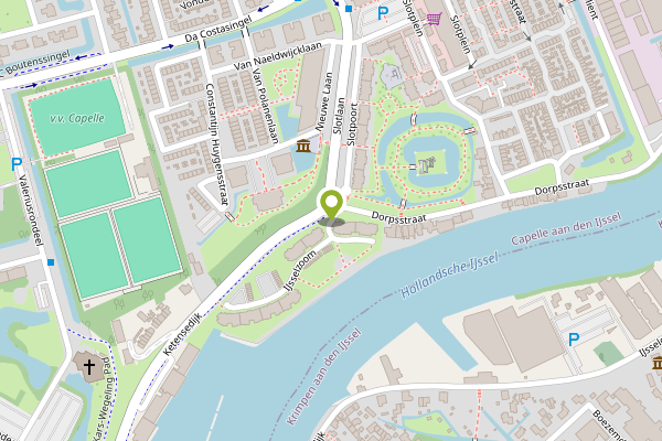 Ambulance-melding op IJsselzoom, Capelle aan den IJssel op 29 april, kaart-overzicht