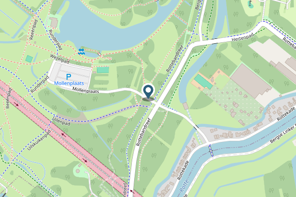 Politie-melding op Mollenplaats, Bergschenhoek op 29 april, kaart-overzicht