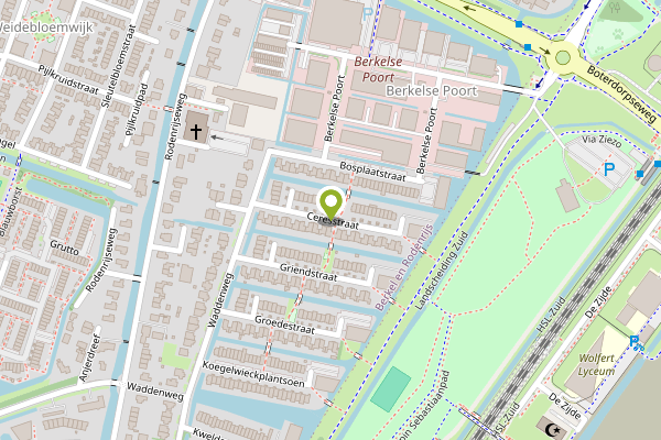 Ambulance-melding op Ceresstraat, Berkel en Rodenrijs op 29 april, kaart-overzicht