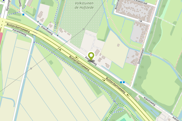 Ambulance-melding op Kievitsweg, Ridderkerk op 29 april, kaart-overzicht
