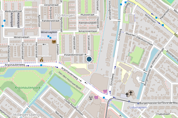 Politie-melding op Icarusstraat, Rotterdam op 2 juni, kaart-overzicht