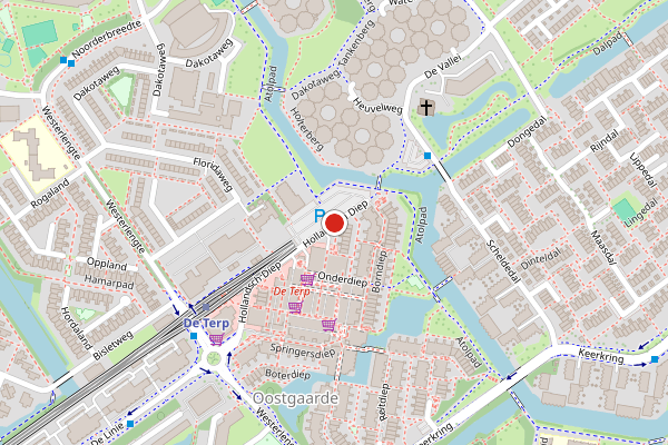Brandweer-melding op Hollandsch Diep, Capelle aan den IJssel op 3 juni, kaart-overzicht
