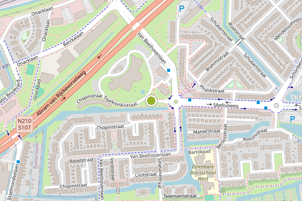 Ambulance-melding op Tsjaikovskistraat, Capelle aan den IJssel op 3 juni, kaart-overzicht