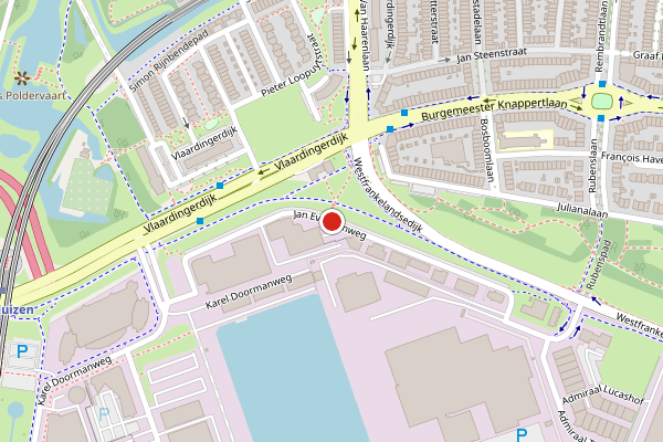 Brandweer-melding op Jan Evertsenweg, Schiedam op 3 juni, kaart-overzicht