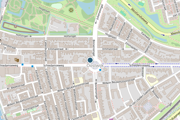 Politie-melding op Verploegh Chasseplein, Vlaardingen op 3 juni, kaart-overzicht