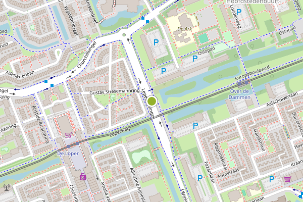 Ambulance-melding op Lepelaarsingel, Vlaardingen op 3 juni, kaart-overzicht