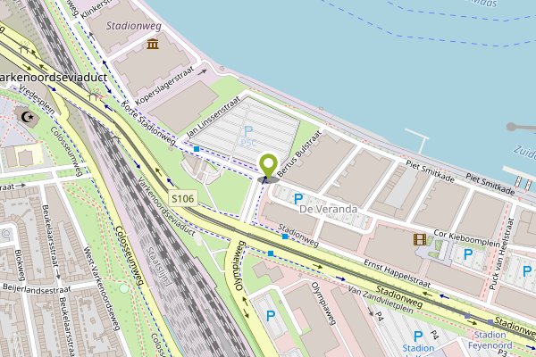 Ambulance-melding op Cor Kieboomplein, Rotterdam op 30 april, kaart-overzicht