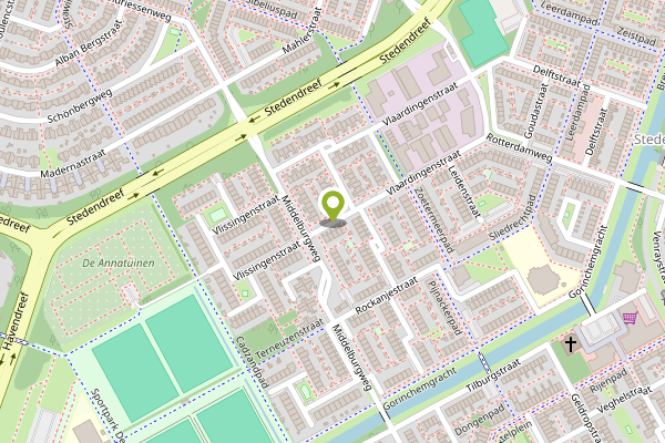 Ambulance-melding op Schiedam op 30 april, kaart-overzicht