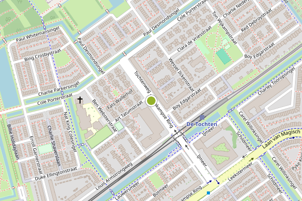 Ambulance-melding op Zevenkampse Ring, Rotterdam op 4 juni, kaart-overzicht