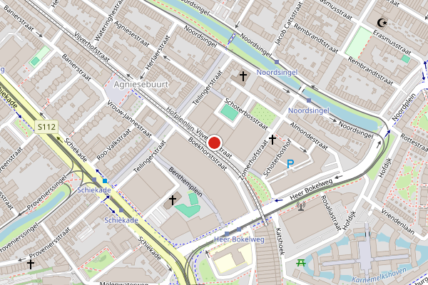 Brandweer-melding op Vijverhofstraat, Rotterdam op 4 juni, kaart-overzicht