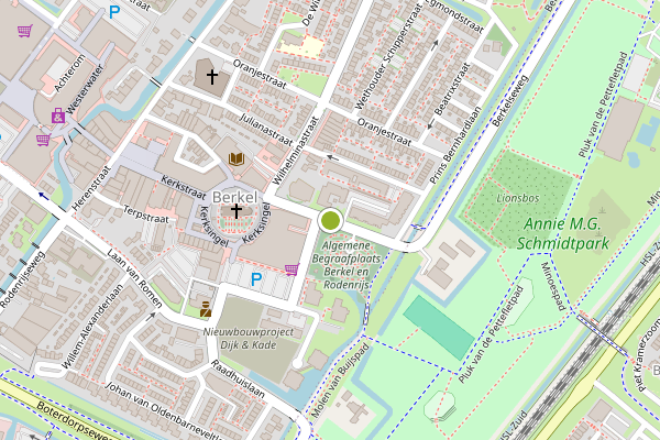 Ambulance-melding op Ds. van Koetsveldstraat, Berkel en Rodenrijs op 4 juni, kaart-overzicht