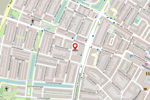 Brandweer-melding op Billitonflat, Vlaardingen op 30 april, kaart-overzicht