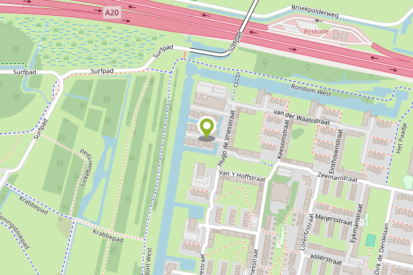 Ambulance-melding op Hugo de Vriesstraat, Vlaardingen op 30 april, kaart-overzicht