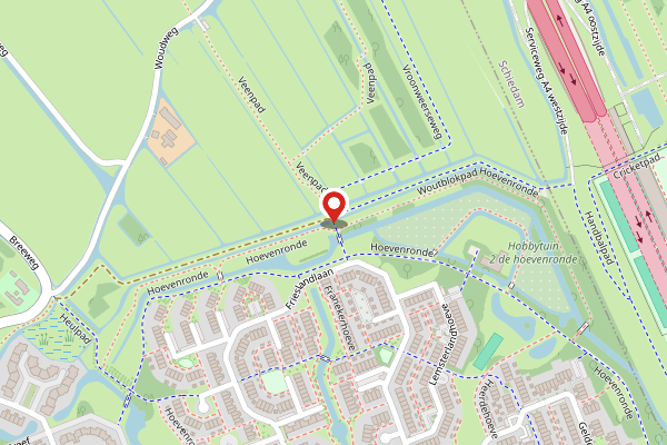 Brandweer-melding op Vroonweerseweg, Vlaardingen op 29 april, kaart-overzicht